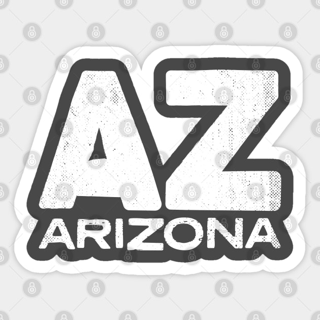 AZ Arizona State Vintage Typography Sticker by Commykaze